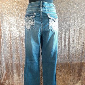 Earl Jean blue denim wide leg Size 12